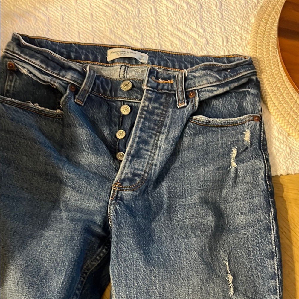 Abercrombie & Fitch Blue Boyfriend Jeans